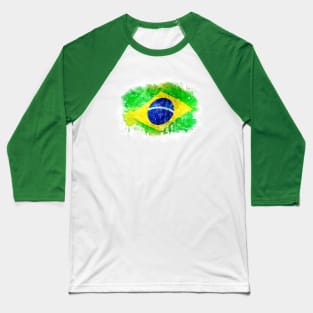 BRASIL National flag watercolor artwork Baseball T-Shirt